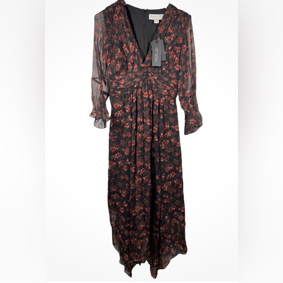 NWT $425 RACHEL ZOE CADEN SILK DRESS 100% silk - SZ 10 - Picture 8 of 12